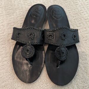 Jack Rogers, Flat sandals, black size 10m
